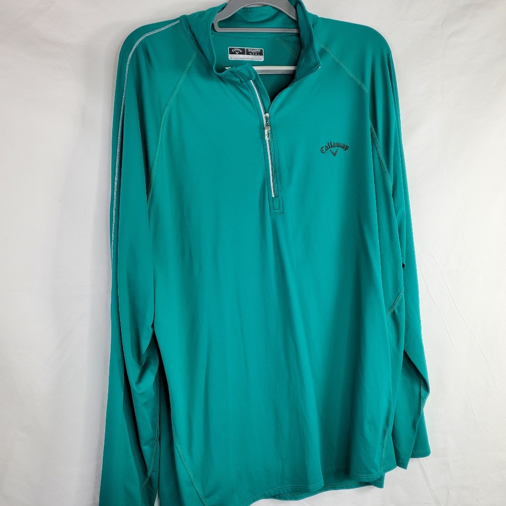 Men's Callaway Teal Golf Pull Over Jacket